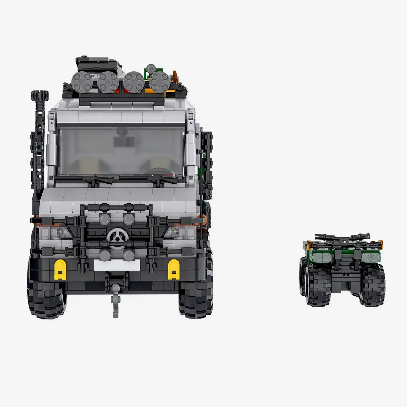 Expeditionsmobil mit Offroad-Quad