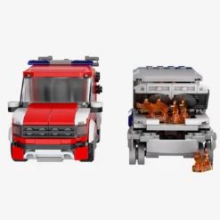Feuerwehr Parkhauslöschfahrzeug mit Autowrack
