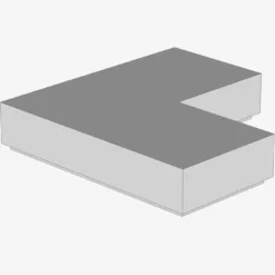 FLAT TILE CORNER 1X2X2 X 100