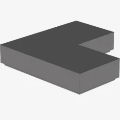 FLAT TILE CORNER 1X2X2 X 100