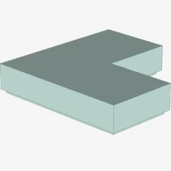FLAT TILE CORNER 1X2X2 X 100