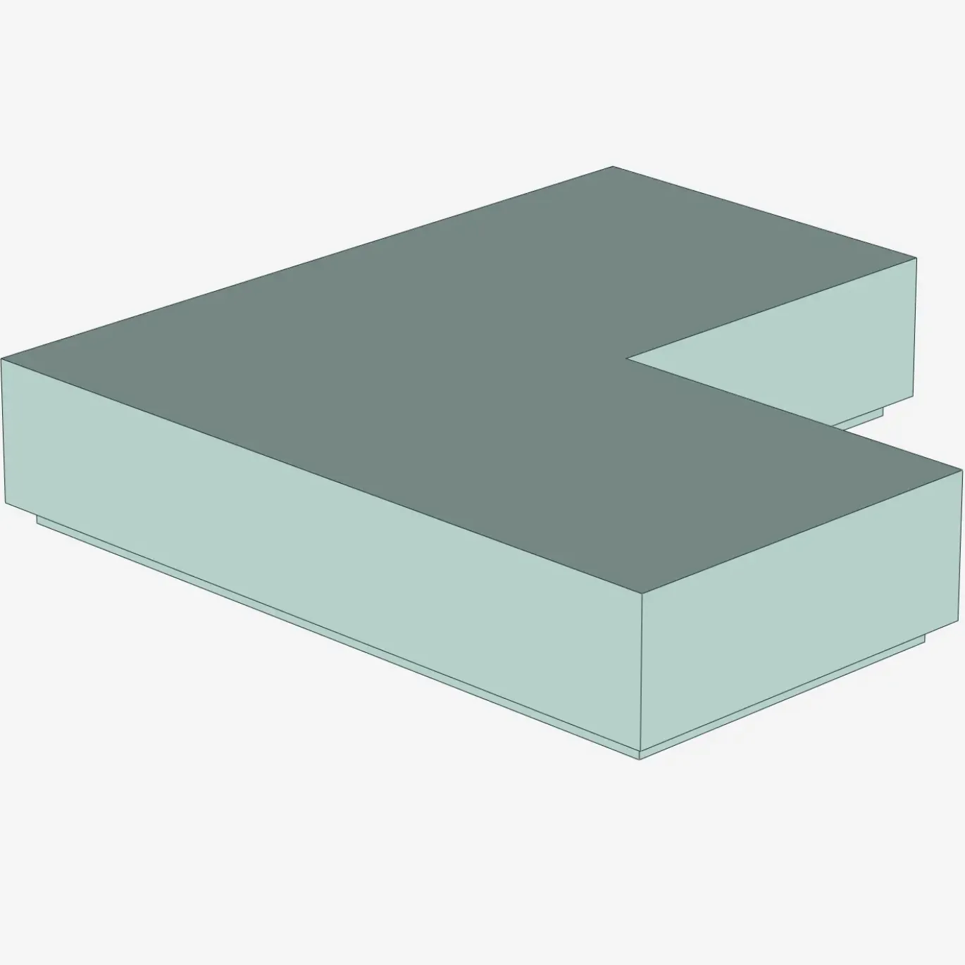 FLAT TILE CORNER 1X2X2 X 100