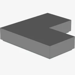 FLAT TILE CORNER 1X2X2 X 600