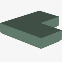 FLAT TILE CORNER 1X2X2 X 100