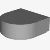 FLAT TILE 1x1 ½ CIRCLE X 200