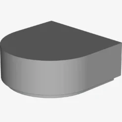 FLAT TILE 1x1 ½ CIRCLE X 200