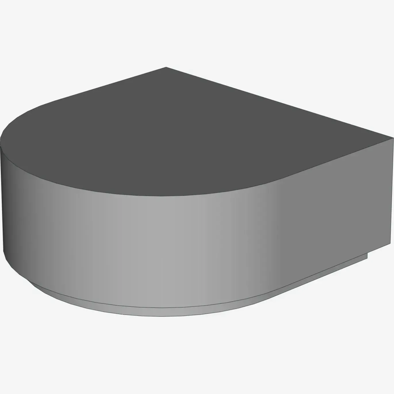 FLAT TILE 1x1 ½ CIRCLE X 200