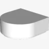 FLAT TILE 1x1 ½ CIRCLE X 200