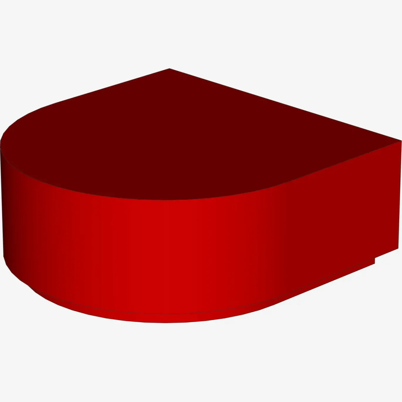 FLAT TILE 1x1 ½ CIRCLE X 200