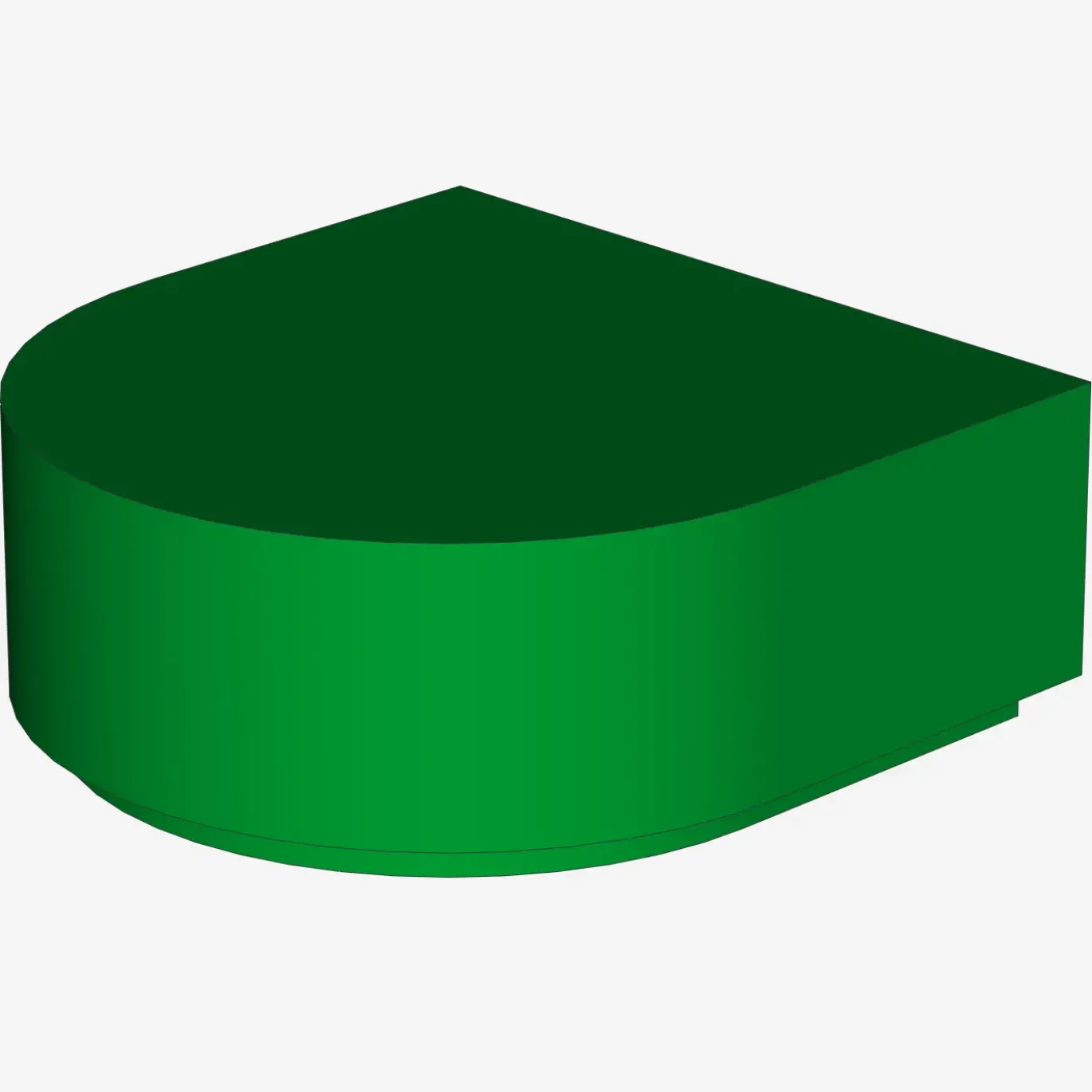 FLAT TILE 1x1 ½ CIRCLE X 200