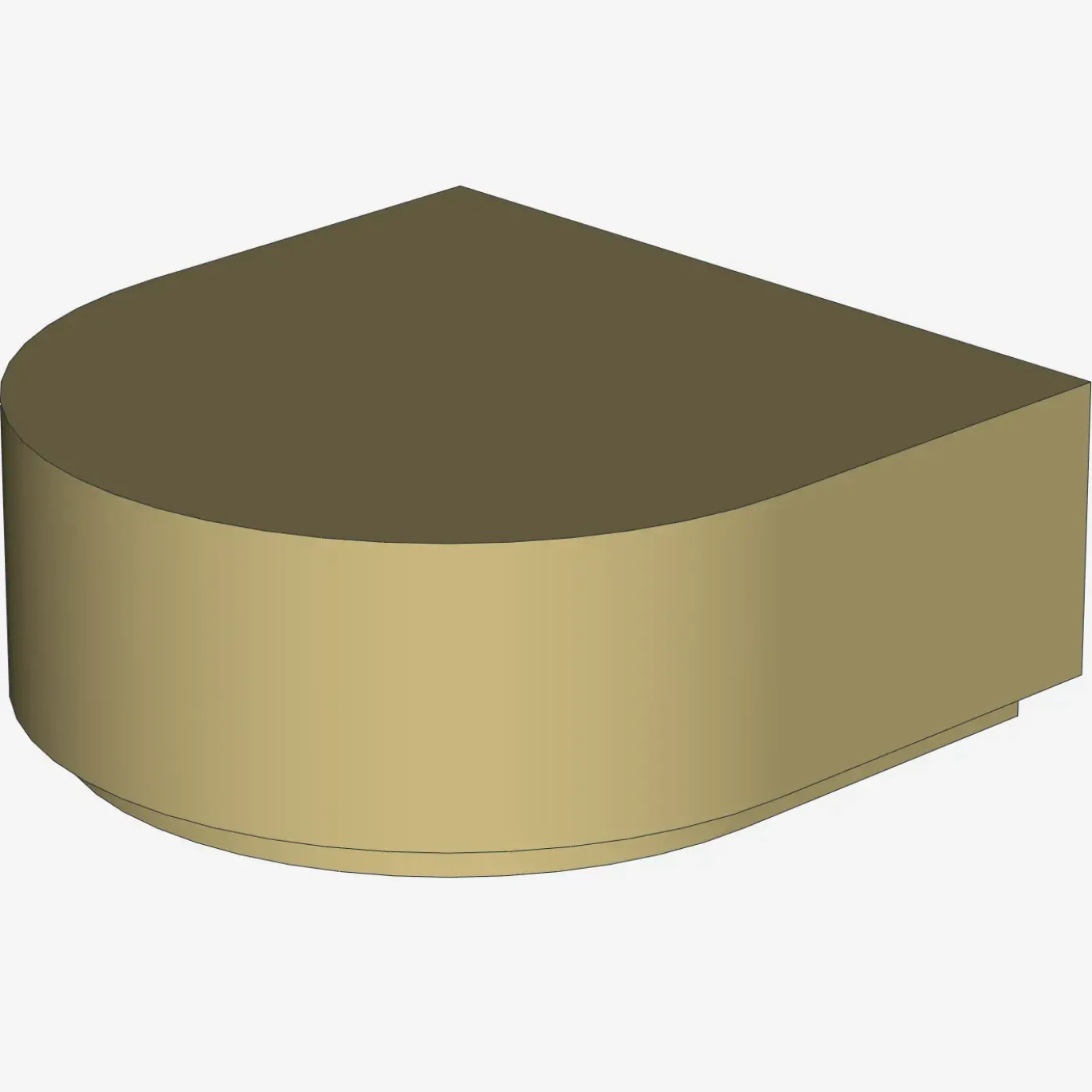 FLAT TILE 1x1 ½ CIRCLE X 200