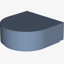 FLAT TILE 1x1 ½ CIRCLE X 200