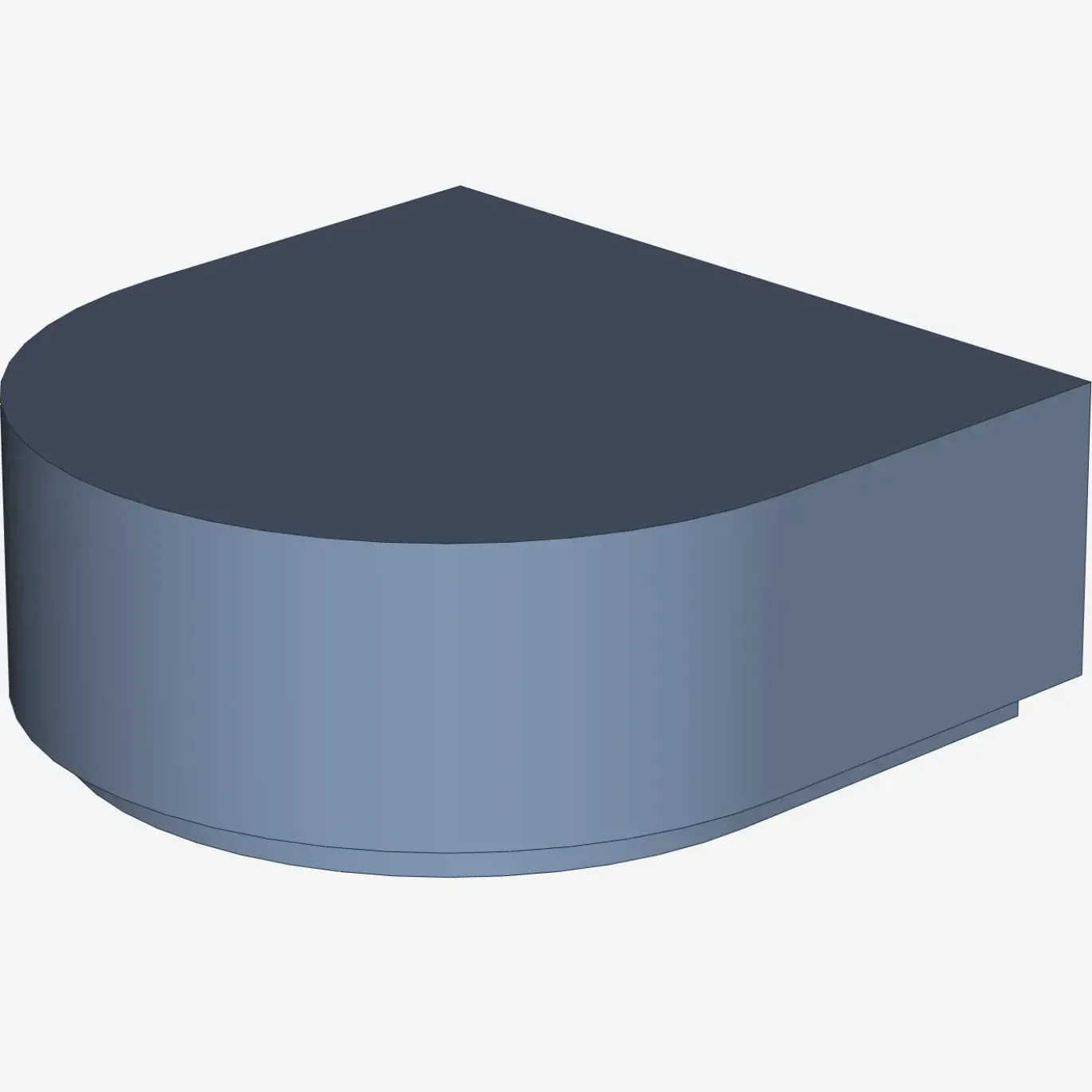 FLAT TILE 1x1 ½ CIRCLE X 200