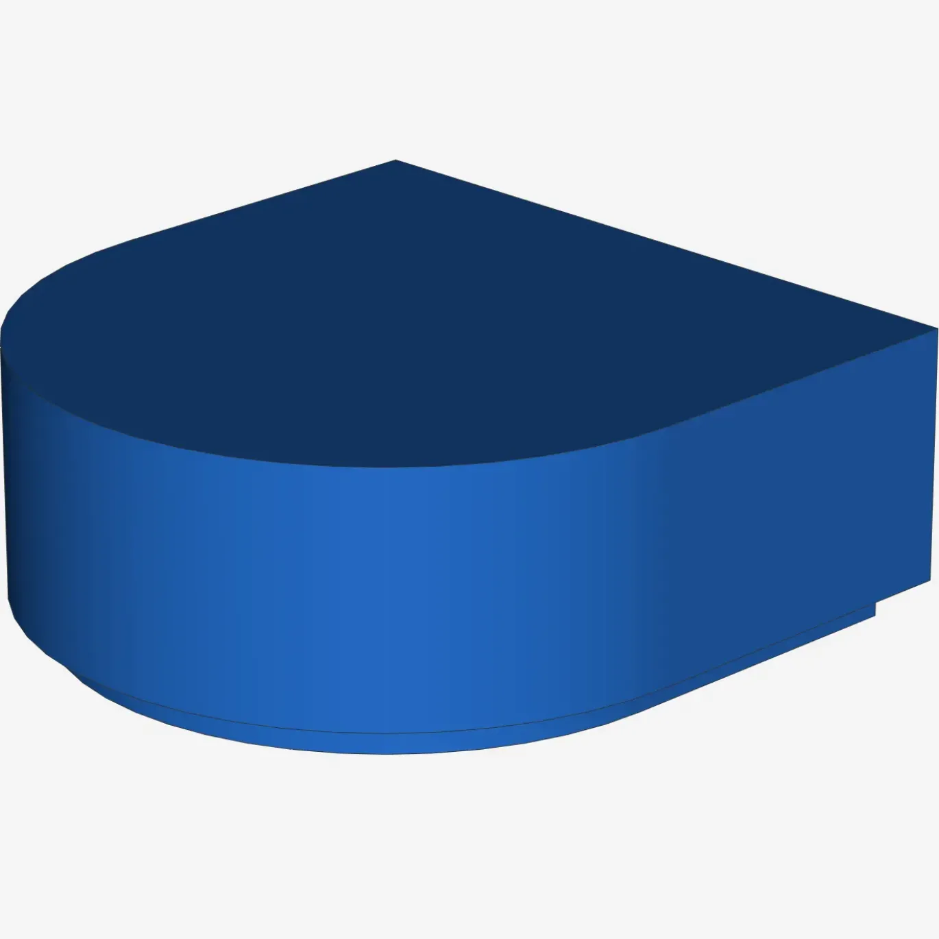 FLAT TILE 1x1 ½ CIRCLE X 200