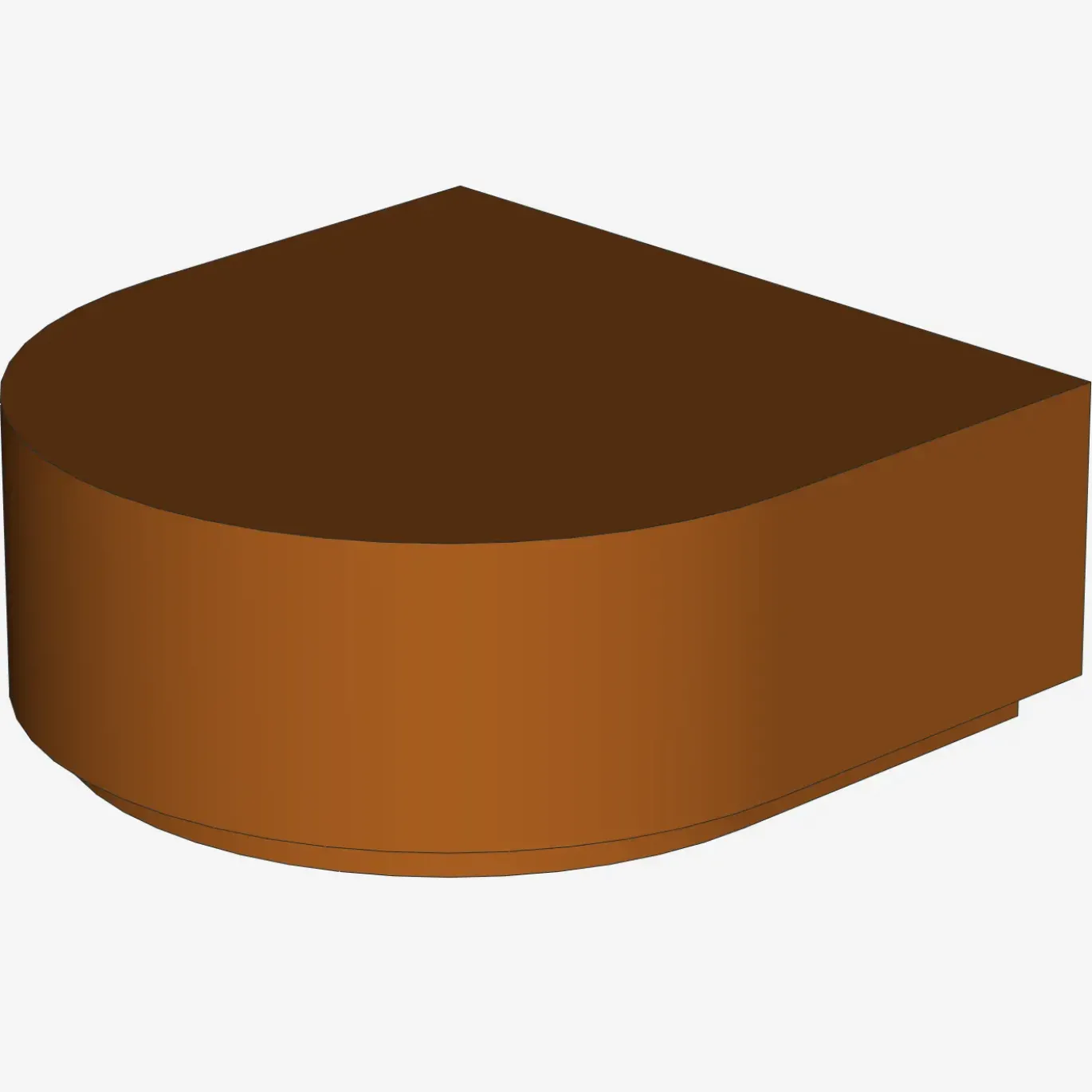 FLAT TILE 1x1 ½ CIRCLE X 200