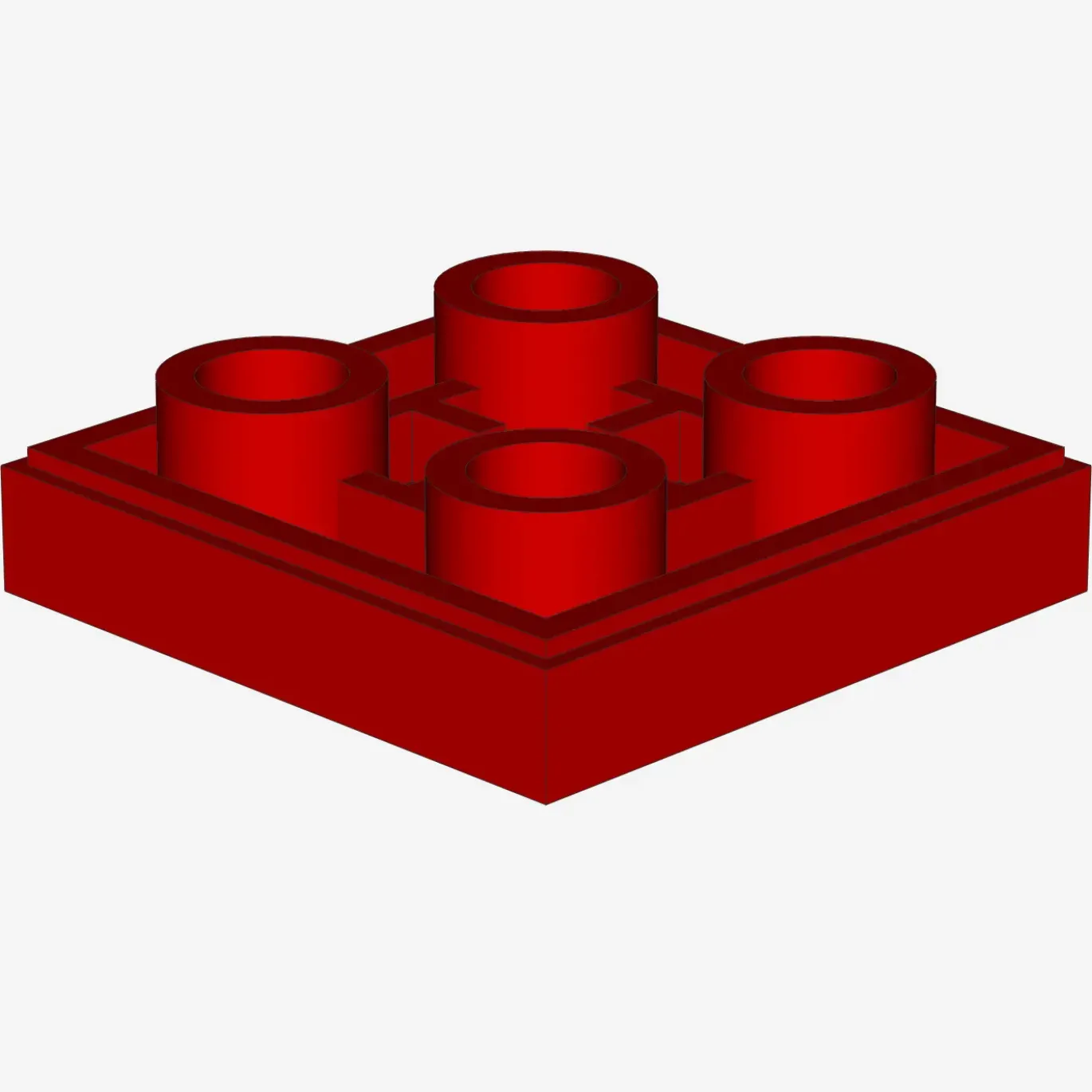 FLAT TILE 2X2 INV. X 100