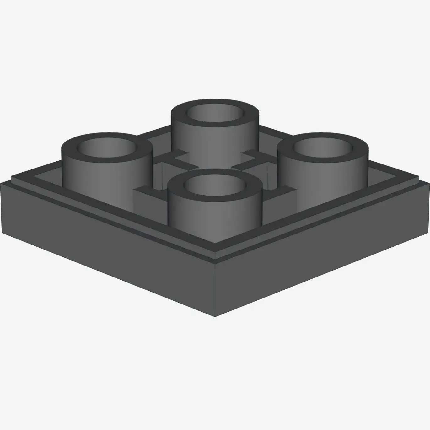 FLAT TILE 2X2 INV. X 100
