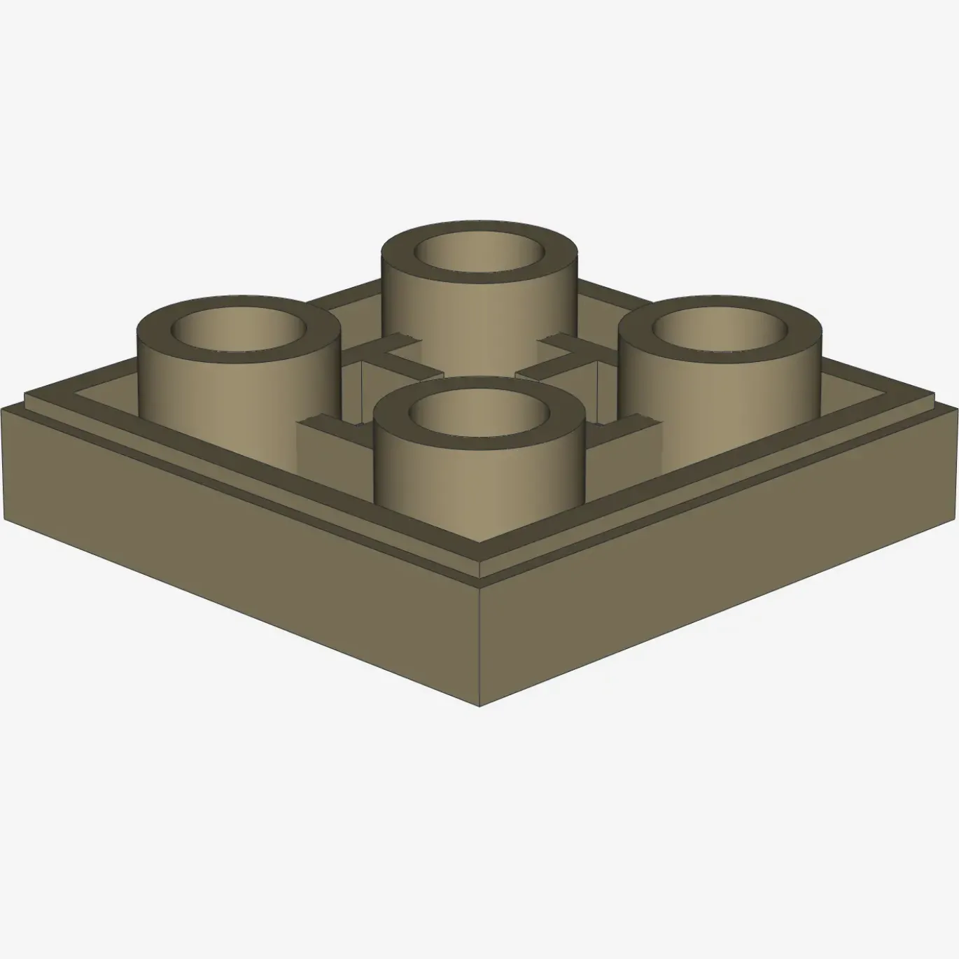 FLAT TILE 2X2 INV. X 100