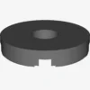 FLAT TILE 2x2 ROUND W. HOLE Ø4.85 X 100