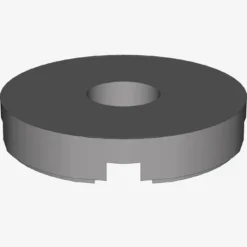 FLAT TILE 2x2 ROUND W. HOLE Ø4.85 X 100
