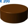 FLAT TILE 1X1, ROUND X 200