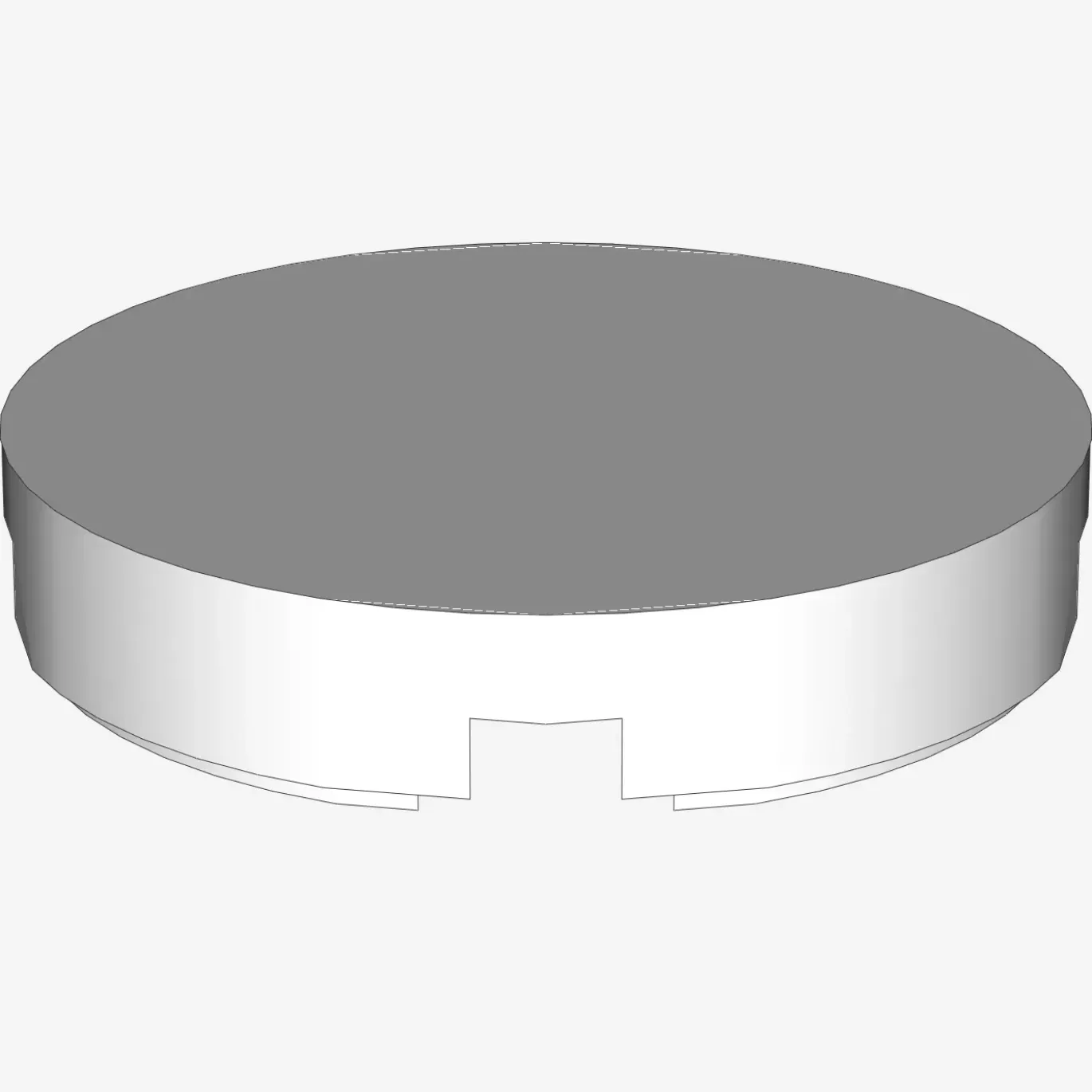 FLAT TILE 2X2, ROUND X 100