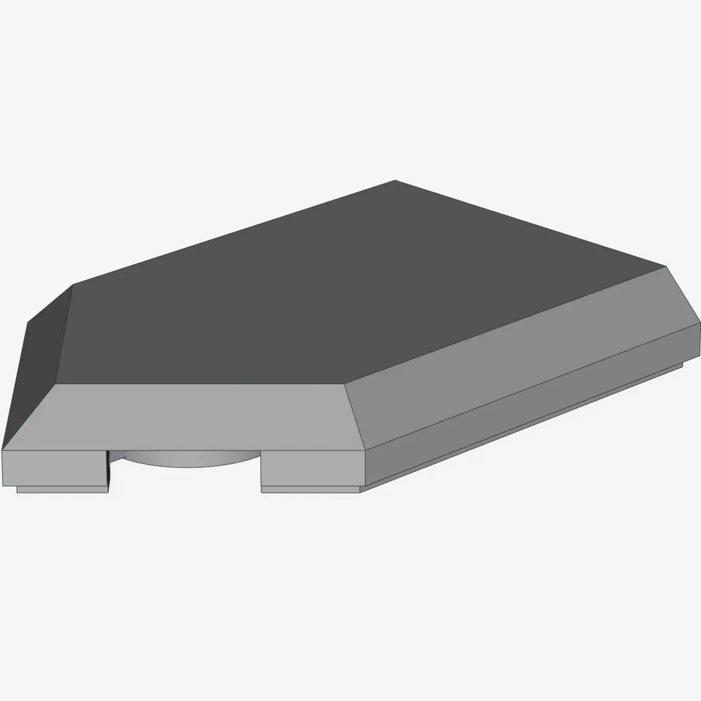 FLAT TILE 2X3 W/ ANGLE X 600