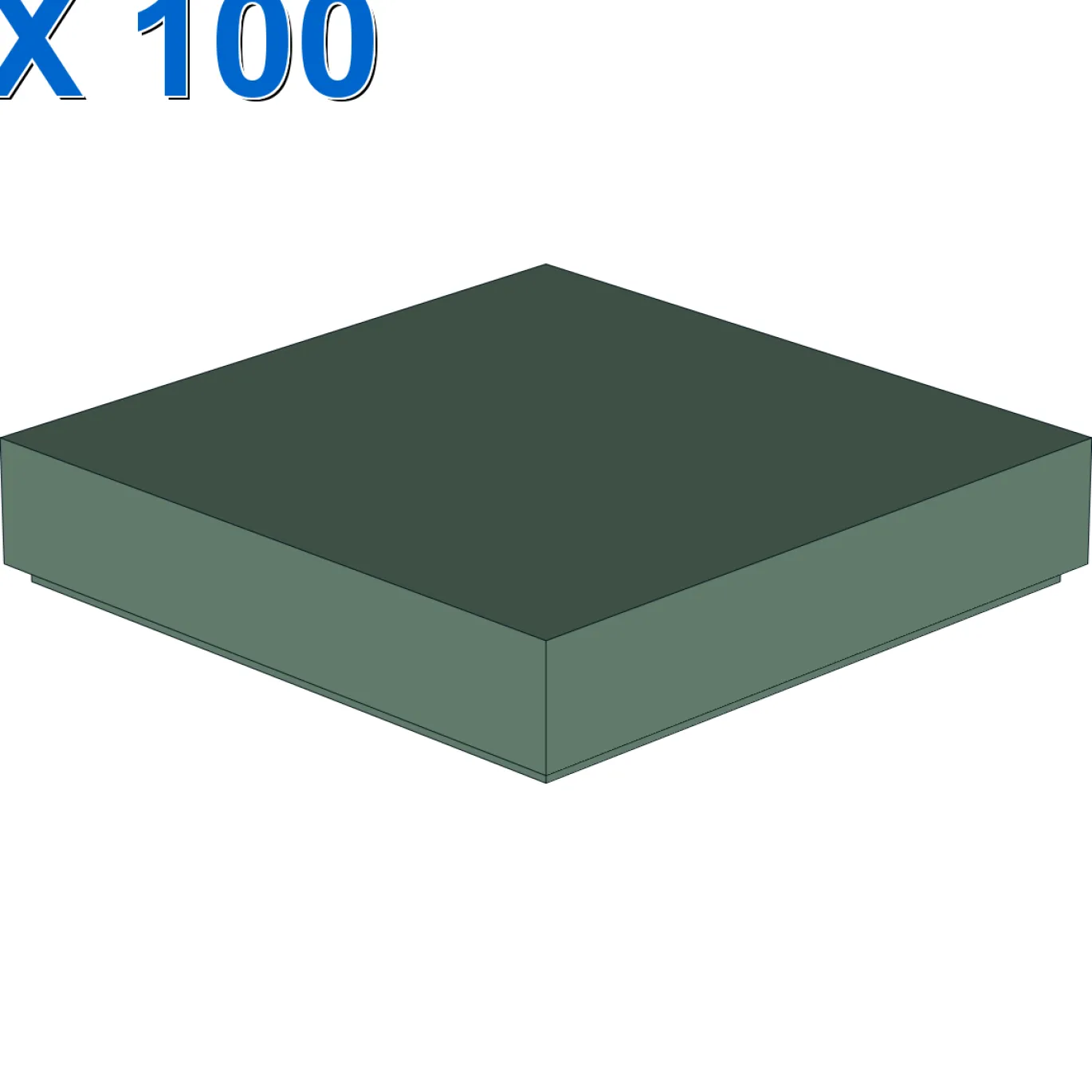 FLAT TILE 2X2 X 100