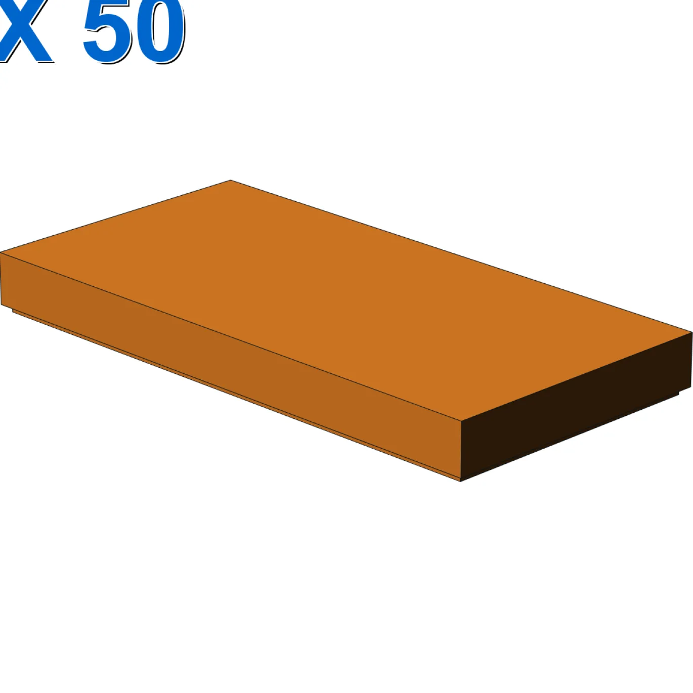 FLAT TILE 2X4 X 50
