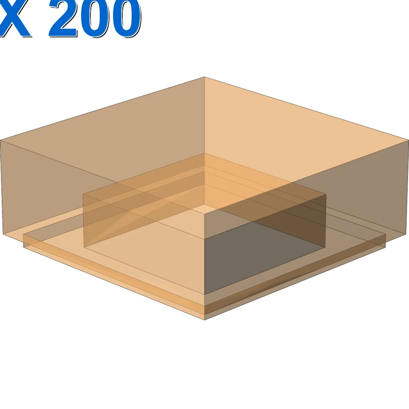 FLAT TILE 1X1 X 200