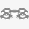 Flower small, 4 on Sprue X 100