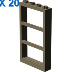 FRAME 1X4X6 TRIPARTITE X 20