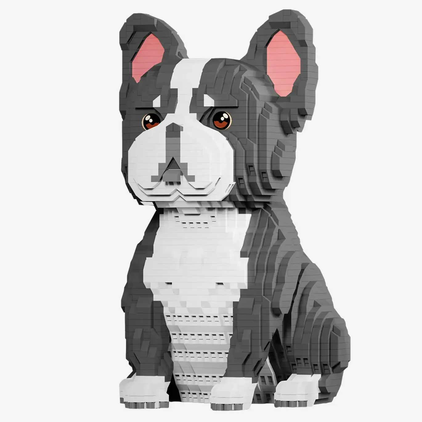 Französische Bulldogge (diamond blocks)
