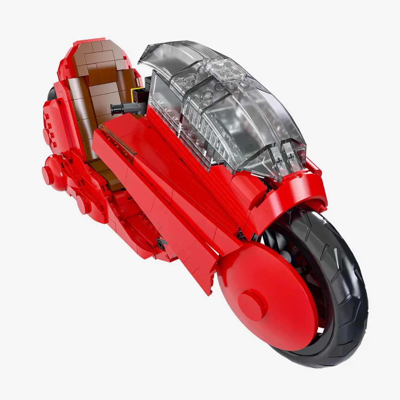 Futuristisches Rotes Motorrad