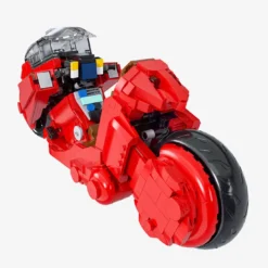 Futuristisches Rotes Motorrad