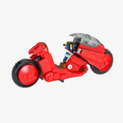 Futuristisches Rotes Motorrad
