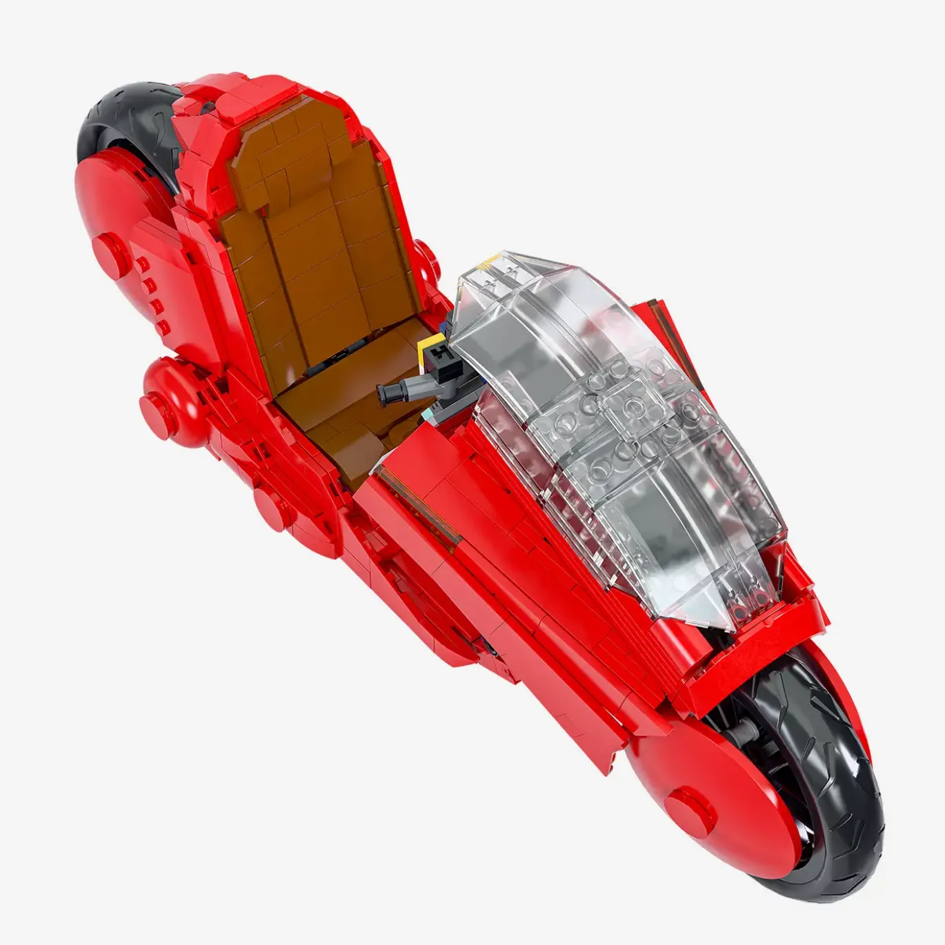 Futuristisches Rotes Motorrad