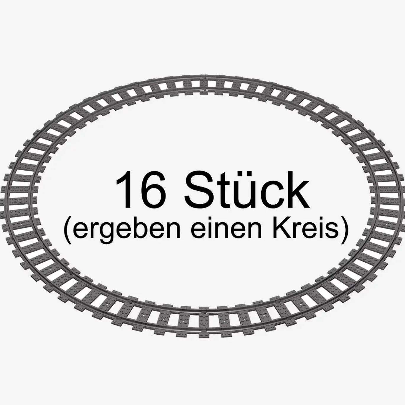 Gebogene Gleise R40 im Set, 16 Stück