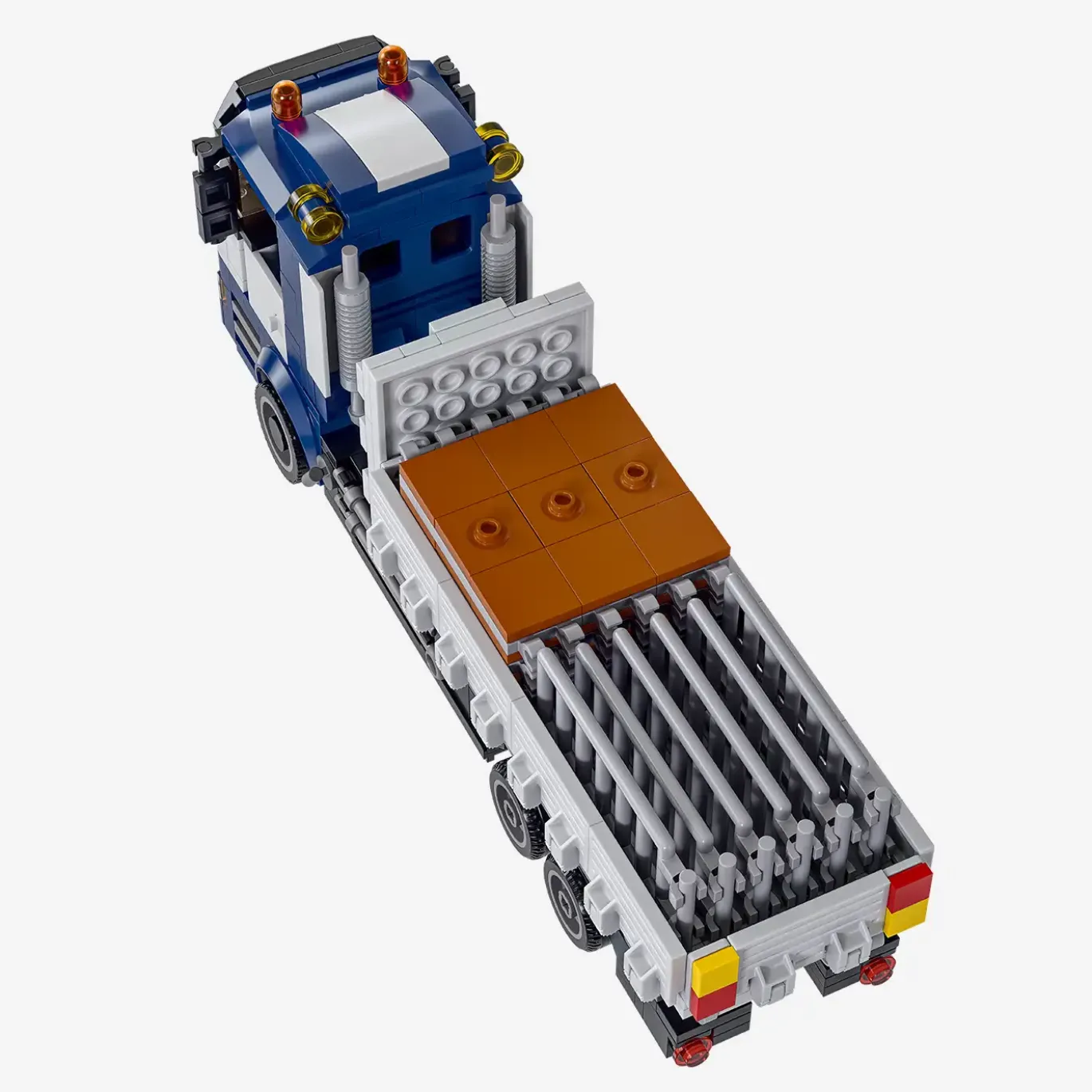 Gerüstbau-LKW mit Hakenlift-Container