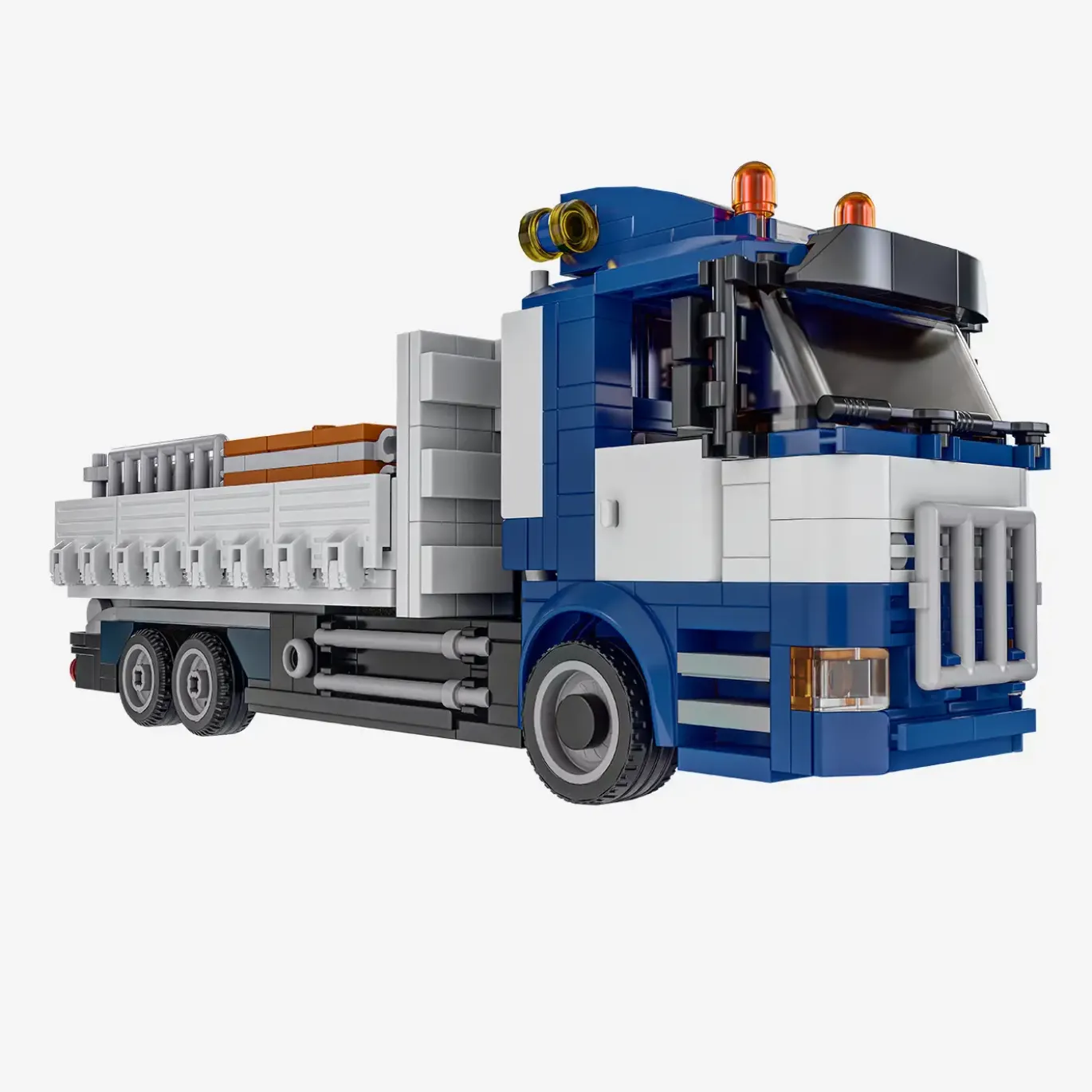 Gerüstbau-LKW mit Hakenlift-Container