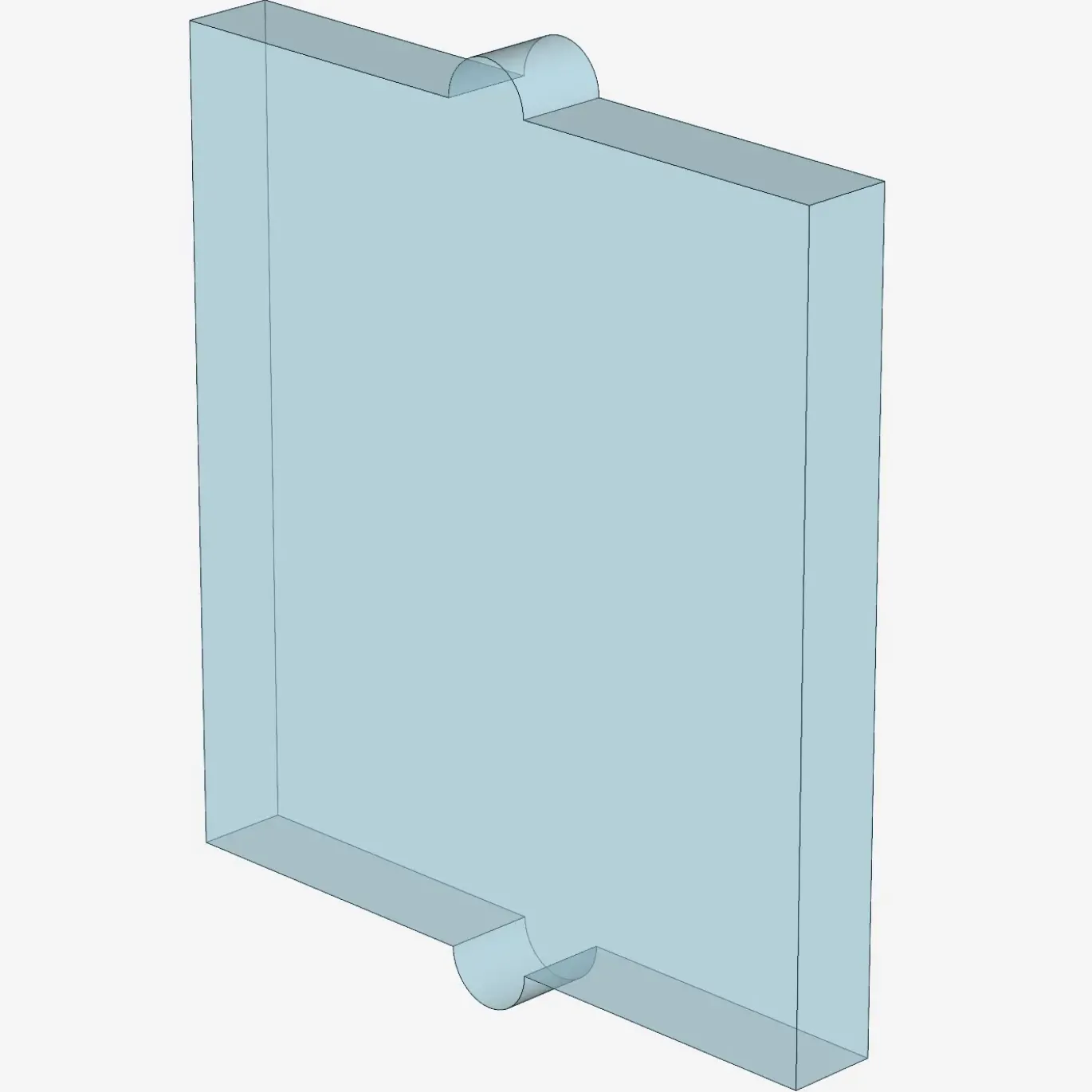GLASS FOR FRAME 1X2X2 X 100