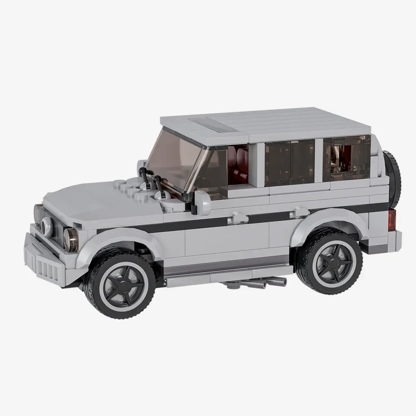 Grauer Geländewagen
