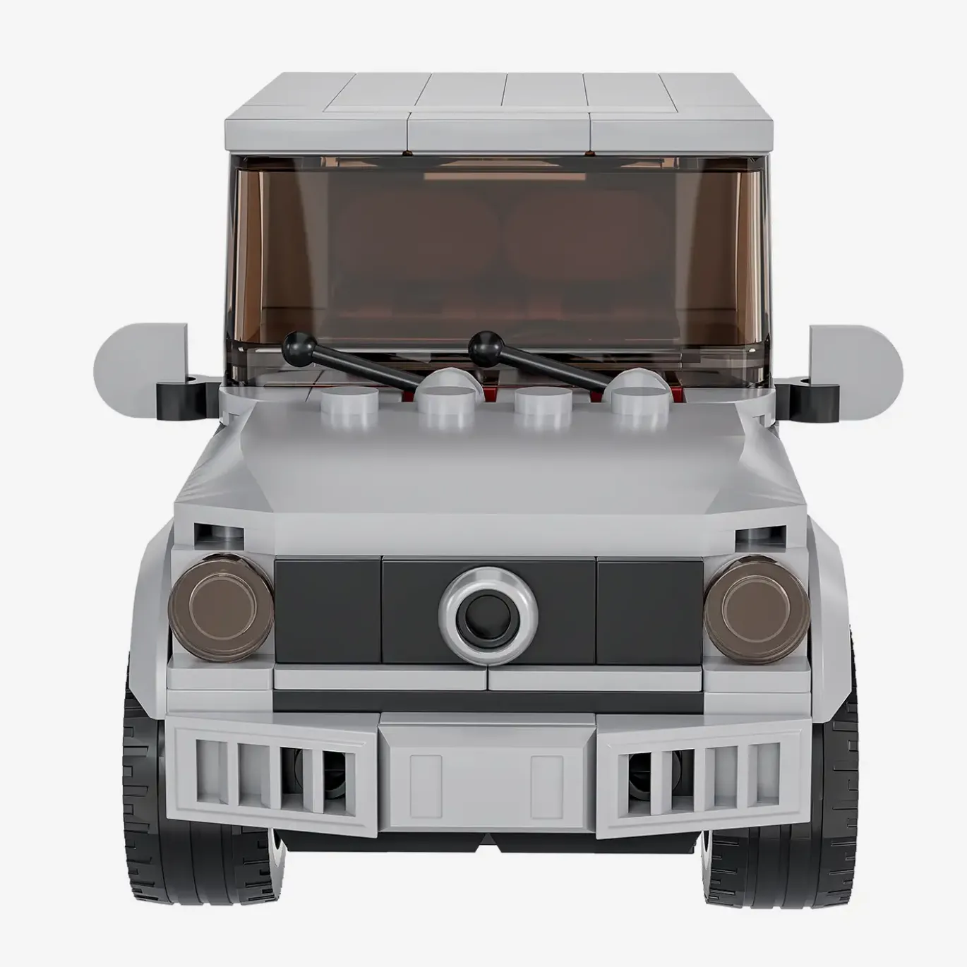 Grauer Geländewagen
