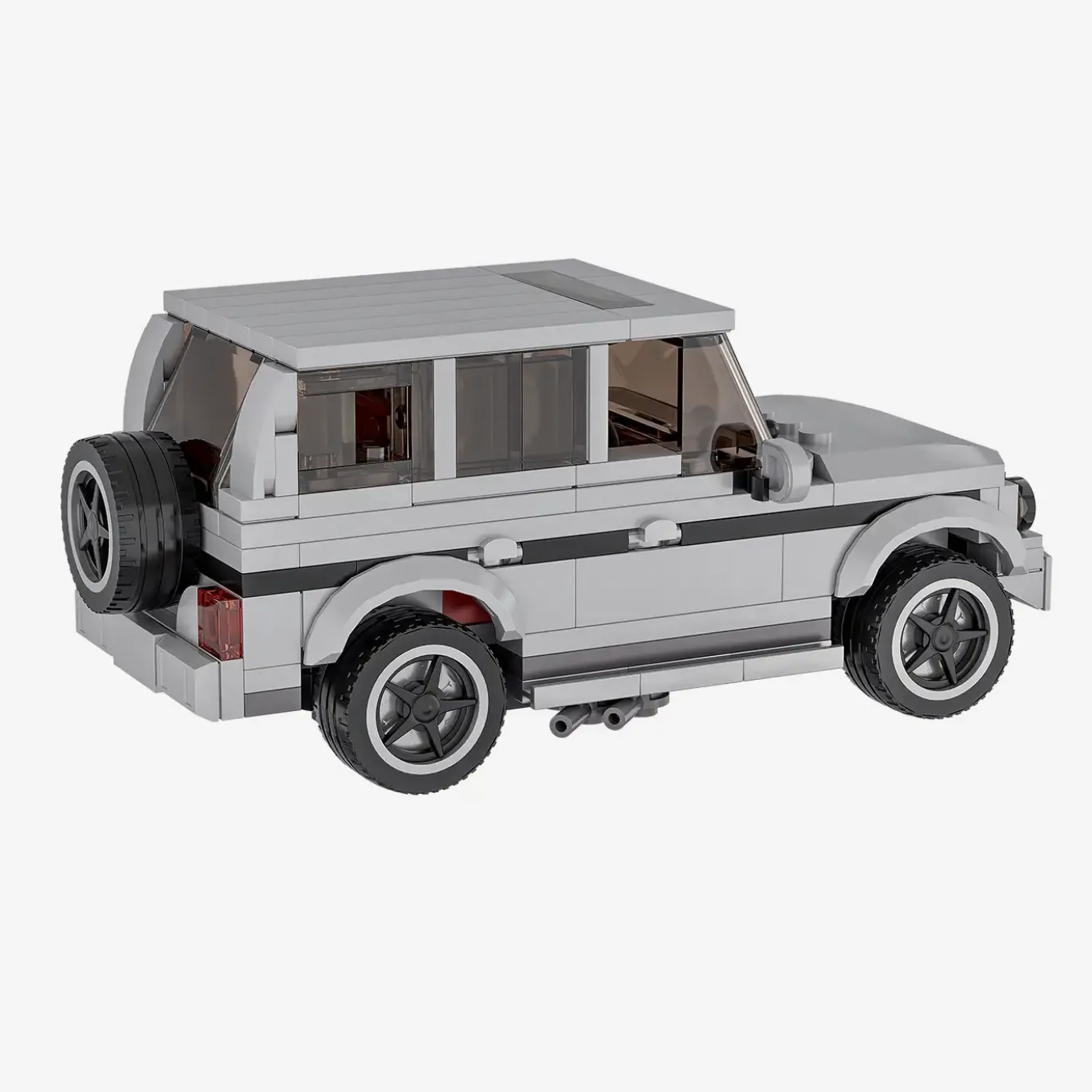 Grauer Geländewagen