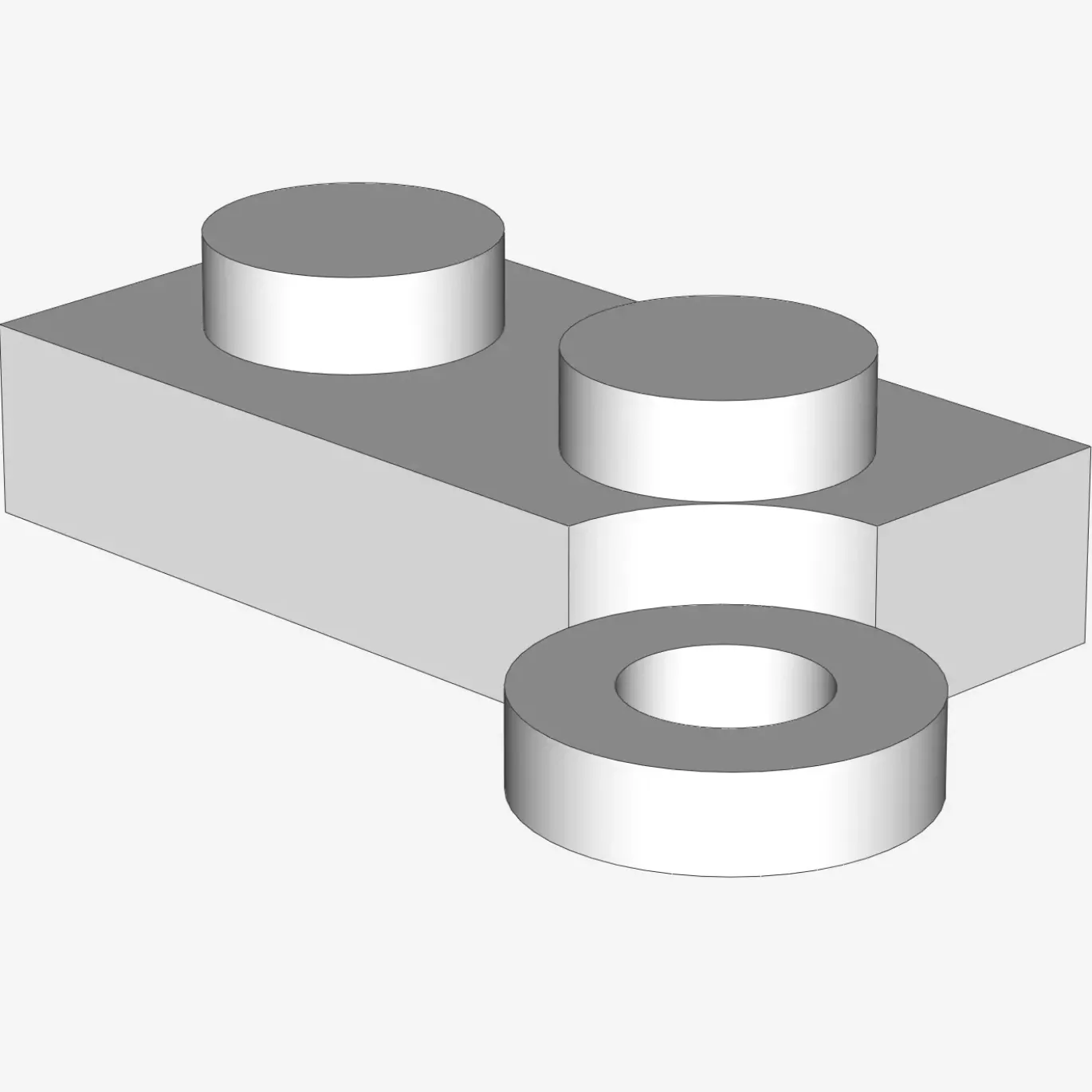 HINGE PLATE 1X2 II X 100