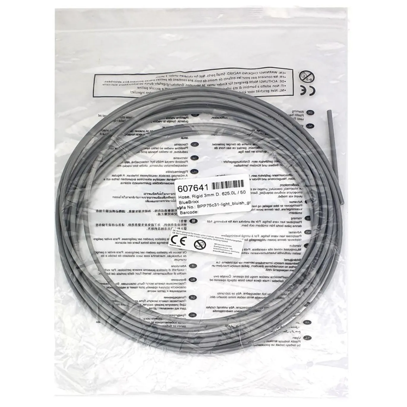 Hose, Rigid 3mm D. 625.0L / 500.0cm