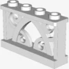 IRON FENCE 1X4X2 W/ 4 STUDS X 150