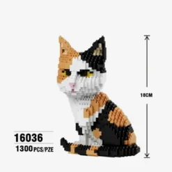 Katze mehrfarbig (diamond blocks)