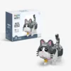 Katze mit Halsband (diamond blocks)