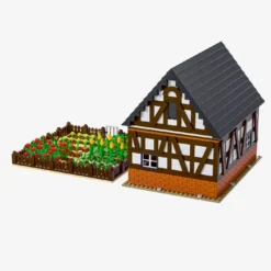 Kleine Scheune mit Gemüsegarten